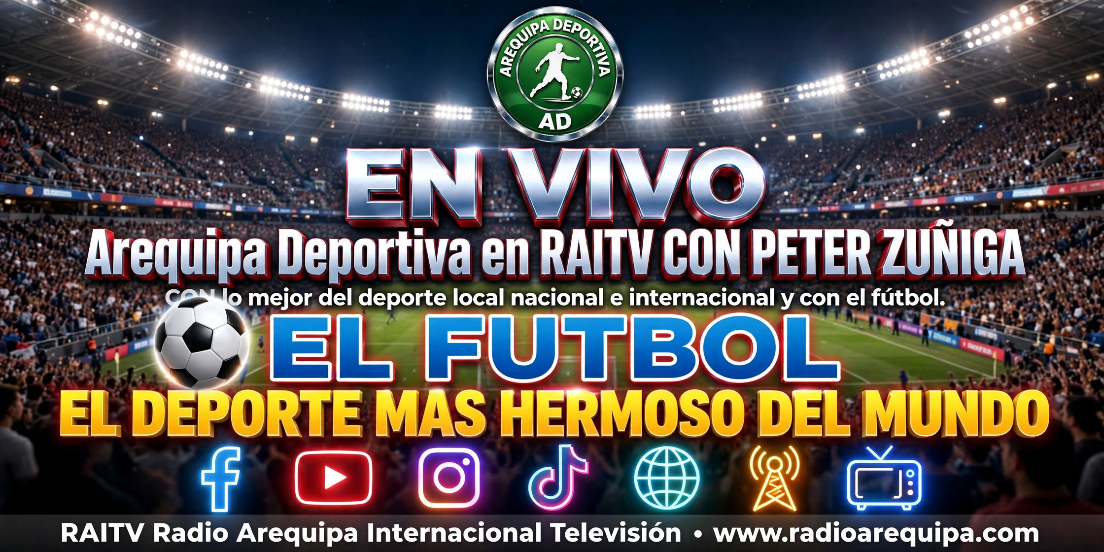 DE LUNES A VIERNES A LAS 19:00 PM Y EN VIVO TODOS LOS PARTIDOS